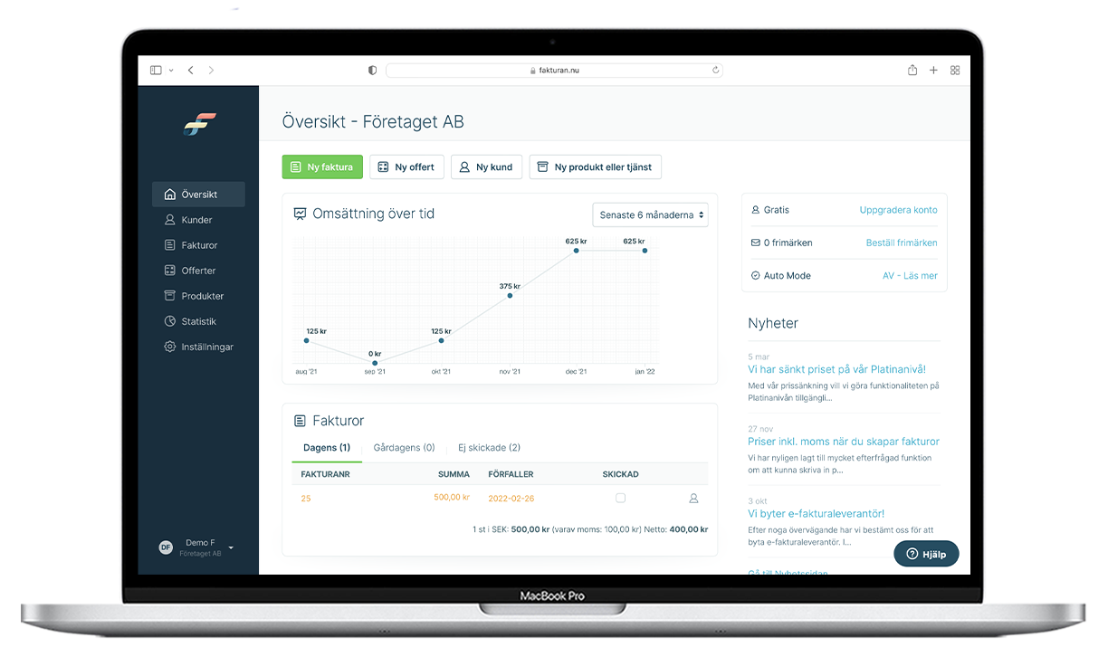 Fakturera i ett klick!